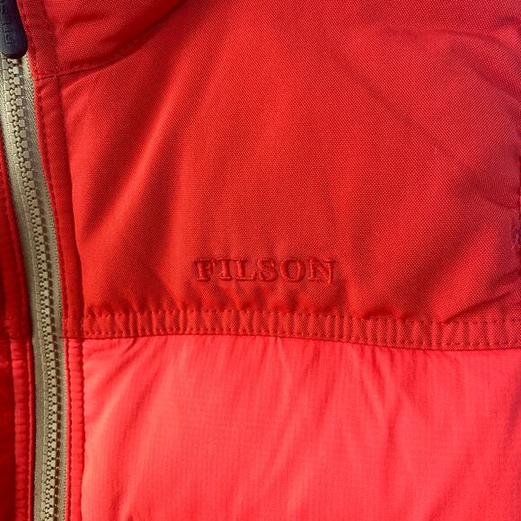 Filson Red Puffer Vest - Picture 4 of 10